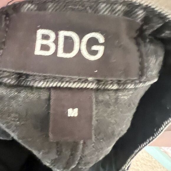 Urban Outfitters BDG Black Grey Denim Skirt Size Medium Casual Going Out - Picture 3 of 5